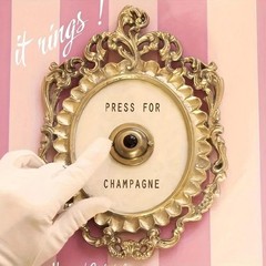 Press For Champagne Button Ring Mini Wall Doorbell Champagne Themed Home Decor