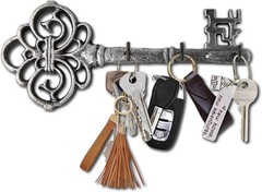 Comfify Decorative Wall Mounted Cast Iron Key Holder Rack-Vintage Shape Rack