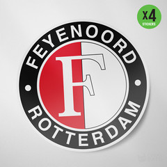 (4 Pack) Feyenoord Rotterdam Netherlands Vinyl Sticker Decal Soccer Eredivisie