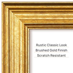 Vintage 5×5 Picture Frame, Antique Gold Frames Display 4×4 with Mat or 5 x 5 …