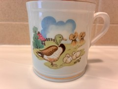 SPODE Child’s Bone China Farm Animals Mug & Bowl England