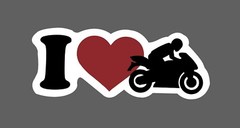 I Love Motorcycles Sticker Waterproof – Buy Any 4 For $1.75 Each Storewide!