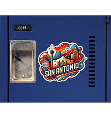 San Antonio Texas Fridge Magnet or Laptop Sticker