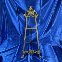 Antique Large Brass Ornate Easel
