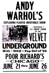 Andy Warhol’s Exploding Plastic Inevitable Show Velvet Underground 1966 – Poster