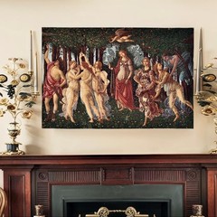 Woven Tapestry Wall Hanging – Medieval Victorian Vintage Art Decor, Large Wal…