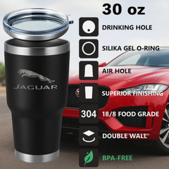 JAGUAR LOGO 30 oz Insulated Tumbler – For The Car Enthusiest. Sweet!