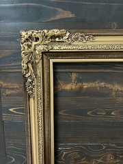 12 x 18 In Stock-Traditional compo XL ornate corners wood frame, Vintage Gold.