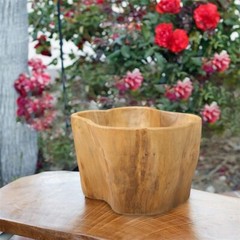 Teak Fruit Bowl Reclaimed Teak 8.3» Tall Solid Teak Root Bowl Home Decor