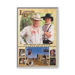 Lonesome Dove Gus Framed Canvas Art, Retro Wall Decor, Old West Western Movie