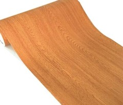 UPREDO Brown Wood Grain Adhesive Paper Wall Vinyl 15.8″W x 79″L,