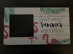 Days Until Summer Hobby Lobby Chalkboard Flamingo Countdown Sign 14X8