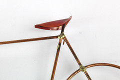 Vintage Handmade Copper Bicycle, Bike Hanging Wall Sculpture, Art 11.75″ x 7″