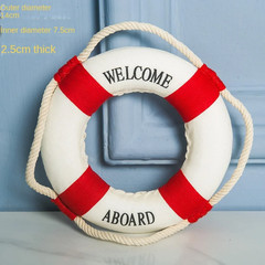 Welcome Wall Ornament Life Buoy Foam aboard Nautical Life Lifebuoy Ring Boat Wal