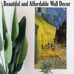 Night Café Scroll – Canvas Wall Scroll Art Poster – 16″ x 32″