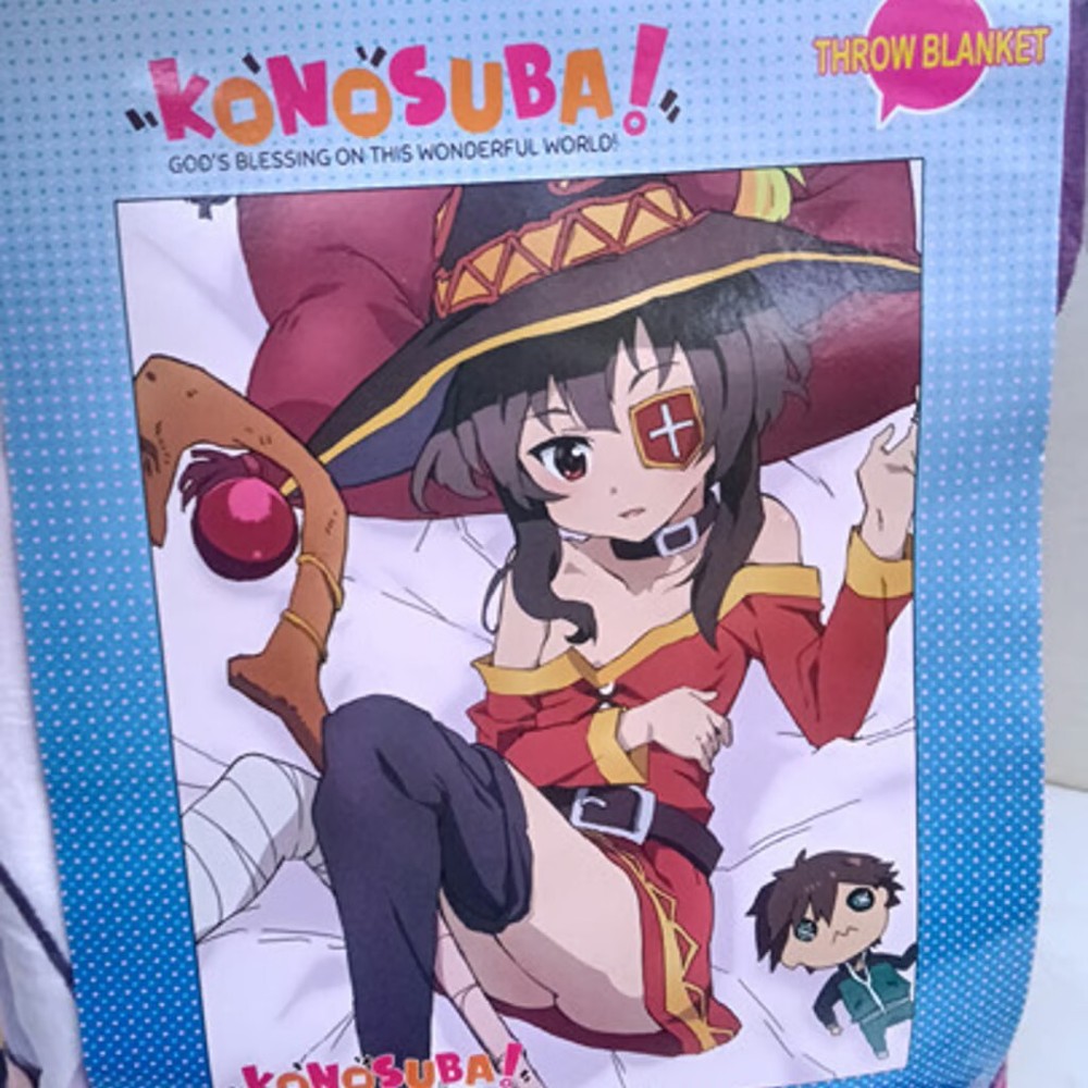 KonoSuba – Megumin & Kazuma Throw Blanket 46″X60″ NEW in SEALED Package