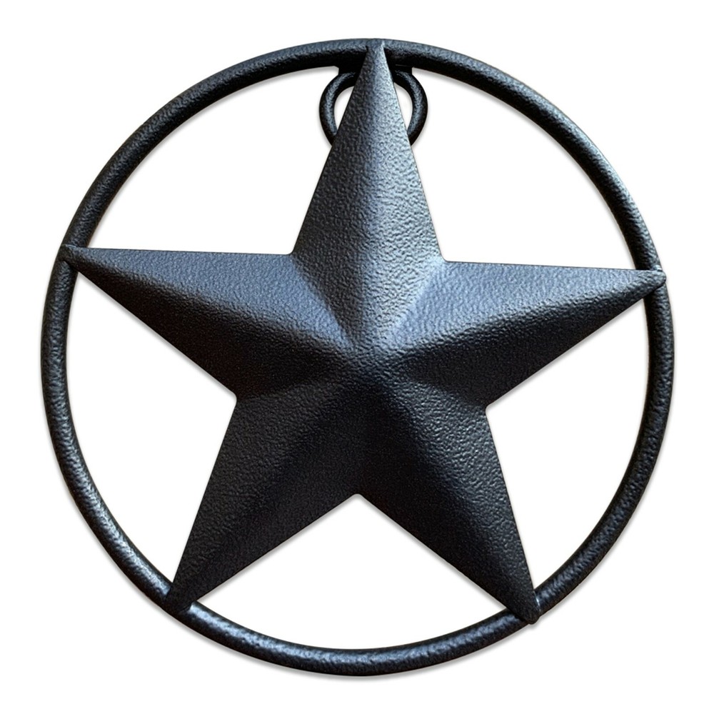Rustic Dimensional Barn Star – 5″ Brown Metal Country Farmhouse Home Decoration