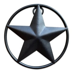Rustic Dimensional Barn Star – 5″ Brown Metal Country Farmhouse Home Decoration