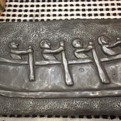Wild Goose Studio St Brendan Boat Celtic Bronze Wall Plaque Ireland