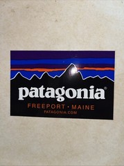 OFFICIAL Patagonia sticker decal ~4 inches Camping Hiking Outdoor~ Freeport ME