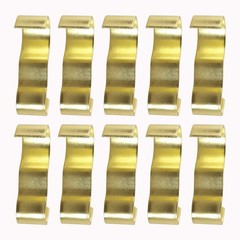 YHXiXi 10PCS Picture Rail Hangers Molding Hooks Gold