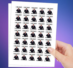 100 PCs «I did that» Trump Sticker Pack – Trump Meme – Trump Decals – 1.2 x 1.2″