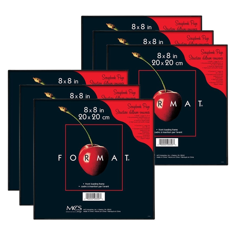 MCS Format Frame 8×8 Black Value 6 Pack (Same Shipping Any Qty)