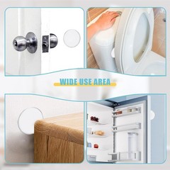 6pcs-12pcs Door Stoppers for Wall, Door Knob Wall Protector 2″, Self Adhesive US