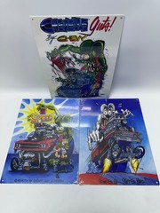 3pk Rat Fink Chevelle Guts SS Chevy Metal Sign made on 20 gauge steel 16x12in
