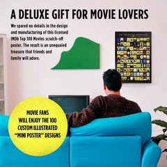 Official IMDb Top 100 Movies Scratch Off Poster | Premium Bucket List – Made …
