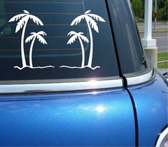 PALM TREE SET #1 STICKER DECAL BEACH OCEAN TROPICAL ISLAND CAR WINDOW WALL