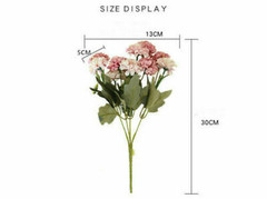 10 Heads Artificial Hydrangea Flowers Silk Wedding Bouquet Party Home Xmas Decor