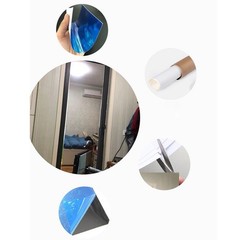 Self Adhesive Waterproof Flexible Mirror Sticker Bathroom Wall Mirror19.7×39.4in