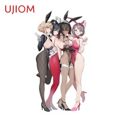 UJIOM Bunny Girl Waifus Wall Stickers Guitar Decals Nice Bathroom Accessories