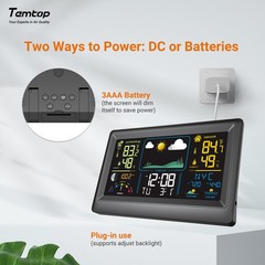 LED Digital Alarm Clock Snooze Calendar Thermometer Hygrometer Weather Station
