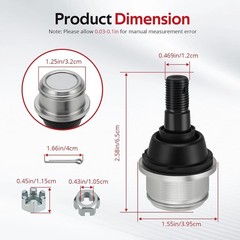 Upper & Lower Ball Joint Kit for Honda FourTrax 300 Foreman 400 TRX300 TRX400 4P