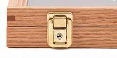 Two Timbers Medium Display Case Oak Finish 2″x9″x15″ Knife Arrowhead Pins