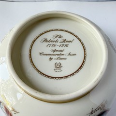 Vintage Lenox United States Patriots Portraits Gilt Rim Decorative Bowl