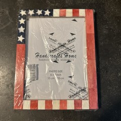 Handicrafts Home Picture Frame Wall & Desk Decor, 6×8 Inches American Flag
