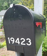 Highway Gothic Mailbox Address Numbers Vinyl Sticker Decal Waterproof