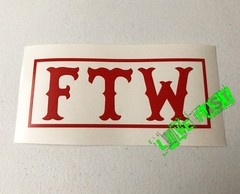 FOREVER TWO WHEELS DECAL STICKER VINYL outlaw biker ftw motorcycle tank badge