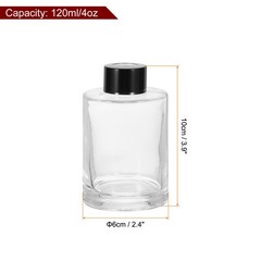 120ml/4oz Empty Diffuser Glass Bottle 3.9″ x 2.4″ Perfume Accessories