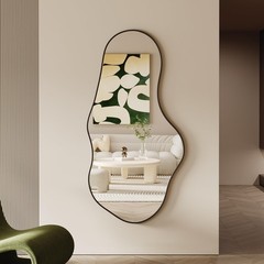 Evoralis Asymmetrical Wall Mirrors -2855 Irregular Decorative Aluminum Alloy