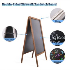 Magnetic A-Frame Chalkboard Message Sign Board Extra Large 44″x22″ Free Standing