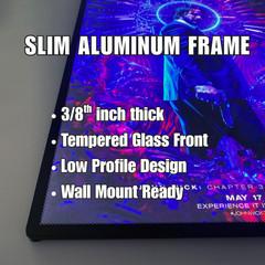 LED Backlit Window View Wall Art Lighted Frame – building window