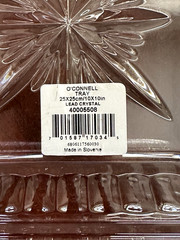 New w/ Label Waterford Crystal O’Connell 10″ X 10″ Square Vanity Dresser Tray