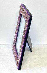 Picture Photo Frame easel 6×4 Hippie Boho Pink /Purple Beaded Beads Bohemian