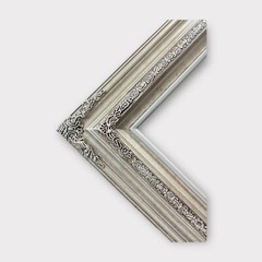 12 X 18 In Stock-raditional compo ornate wood frame, silver frame,wood picture.