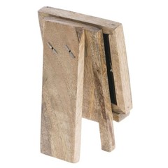 HUBERT® Chalkboard Sign with Easel Natural Mango Wood – 4 1/4″L x 3 1/2″W x 6″H