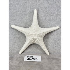 Large 11.5 In Faux Starfish Realistic Coastal Beach House Decor Off White Cream